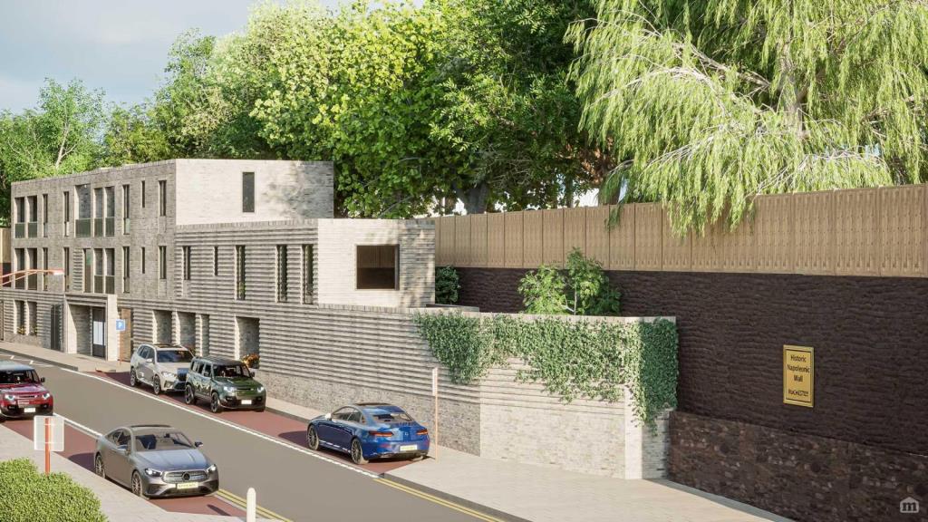 Lot: 77 - PLANNING FOR EIGHT FLATS - FIVE ONE-BEDROOM AND THREE TWO-BEDROOM - CGI